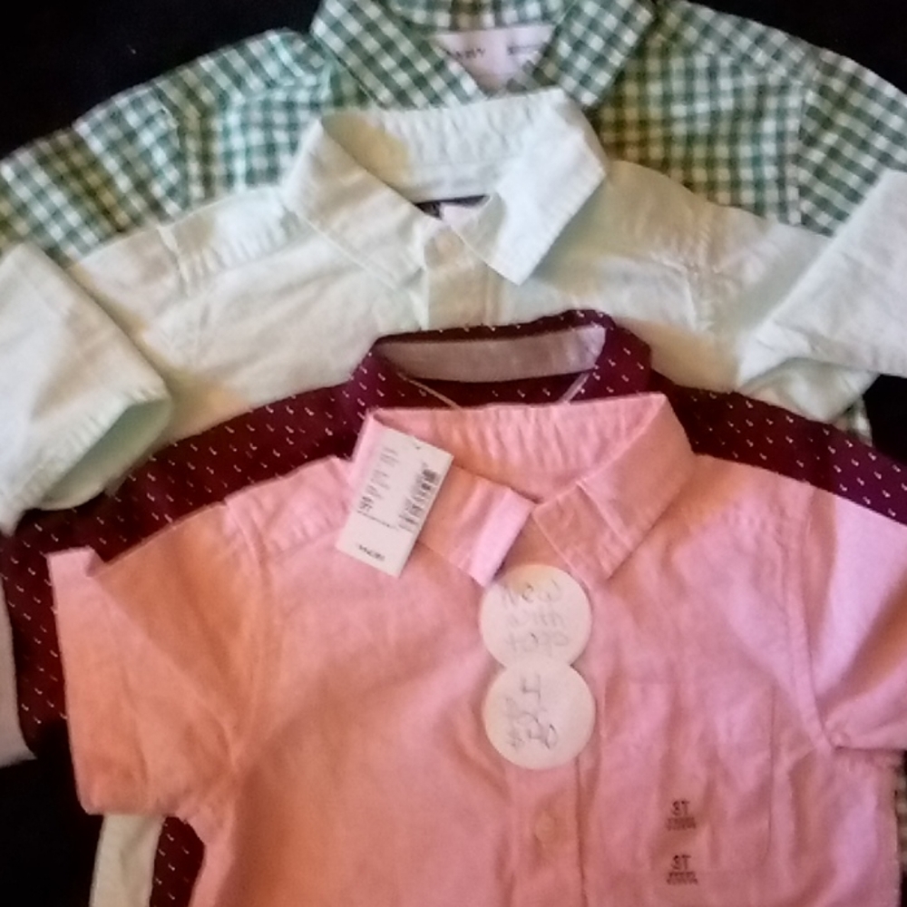 NWT Awsome!!! 4 3T boys dress shirts
